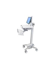 Ergotron StyleView Cart with LCD Pivot SV40 Wagen für Notebook/Tastatur/Maus/Barcode-Scanner Kunststoff Aluminium verzinker Stahl Grau weiß Polished Aluminum Bildschirmgröße: bis zu 55,9 cm 22 Zoll (SV40-6300-0)