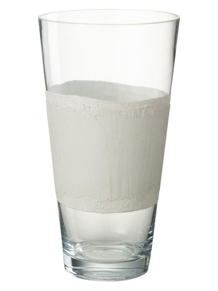J Line Vase "Delph" in Weiß - (H)35 x Ø 19 cm - onesize
