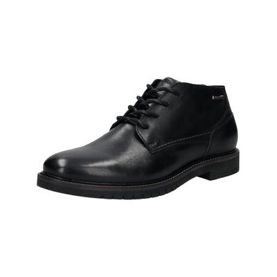 Schnürschuh BUGATTI "bugatti Stiefelette Leder", Herren, Gr. 44, schwarz, Leder, Schuhe Schnürschuh