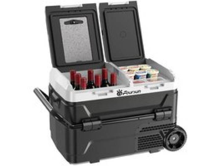 Glacière Électrique 40L Foursun C40 MAX – Double Zone - Compresseur Silencieux - Écran Tactile LED Verrou Enfant – Camping & Voyage