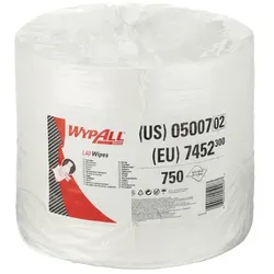 Kimberly Clark Wischtücher WYPALL L40 perforiert (KW 7452) 31,5 x 34 cm, 1 x 750 Tücher aus Zellstoff/Latex