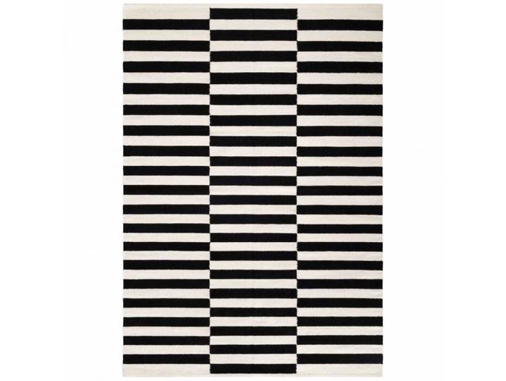 Tapis kilim 160 x 230 cm, laine noble, géométrique, blanc