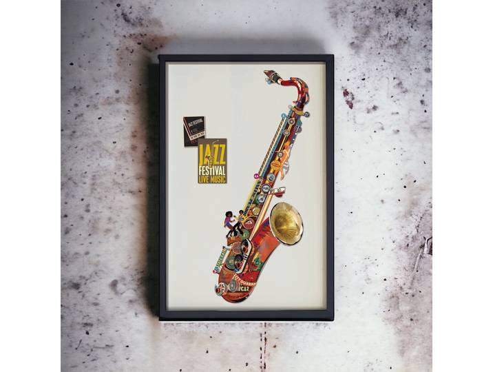 Tableau Décoratif Saxophone