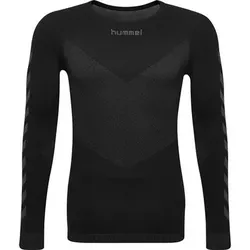 HUMMEL Herren Unterhemd HUMMEL FIRST SEAMLESS JERSEY L/S, Größe XS/S in Schwarz Schwarz