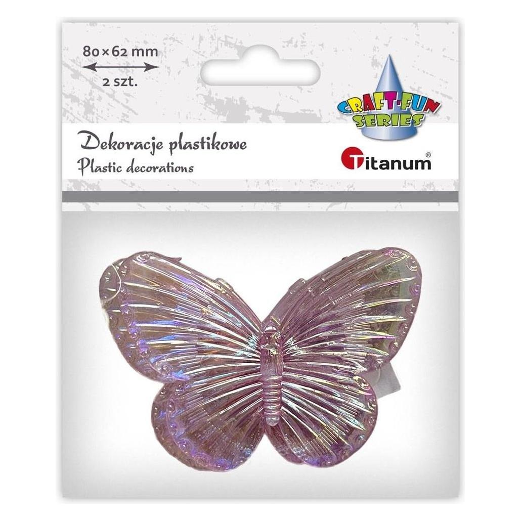 Titanum Selbstklebende Dekorationen Schmetterlinge 80x62mm 2 Stk (48741734)