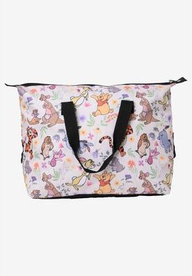 Women's Winnie The Pooh & Friends Weekender Duffel Travel Bag Disney by Disney in White