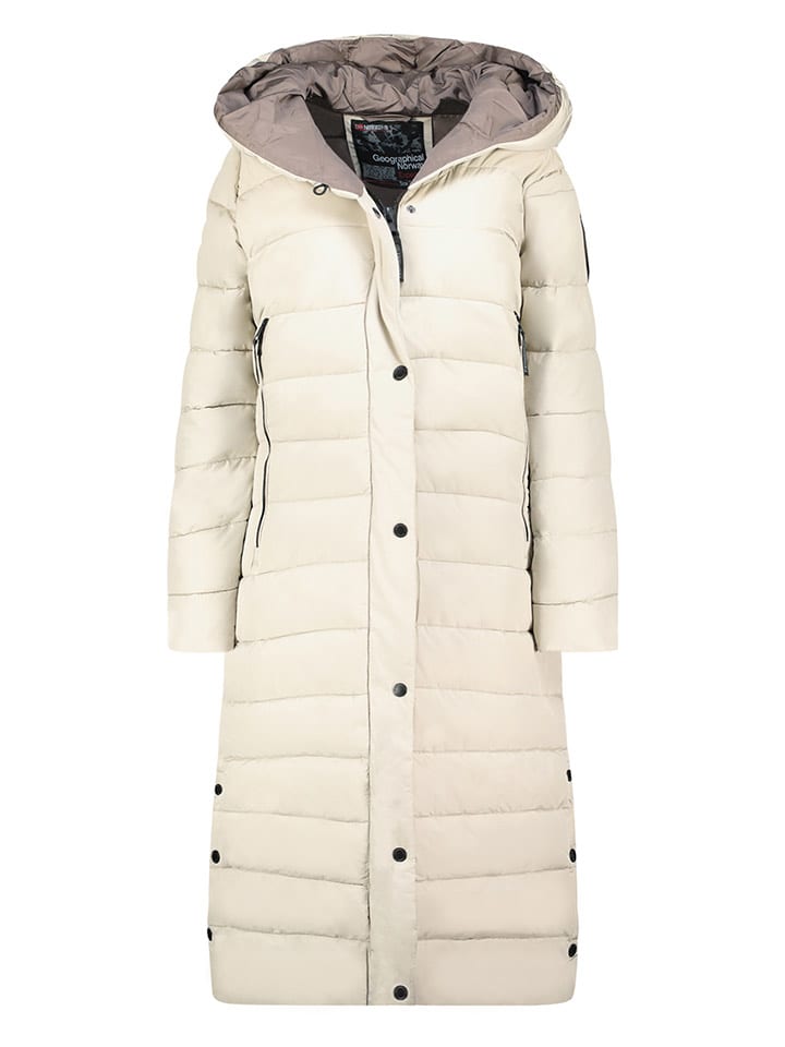 Geographical Norway Steppmantel in Creme - L