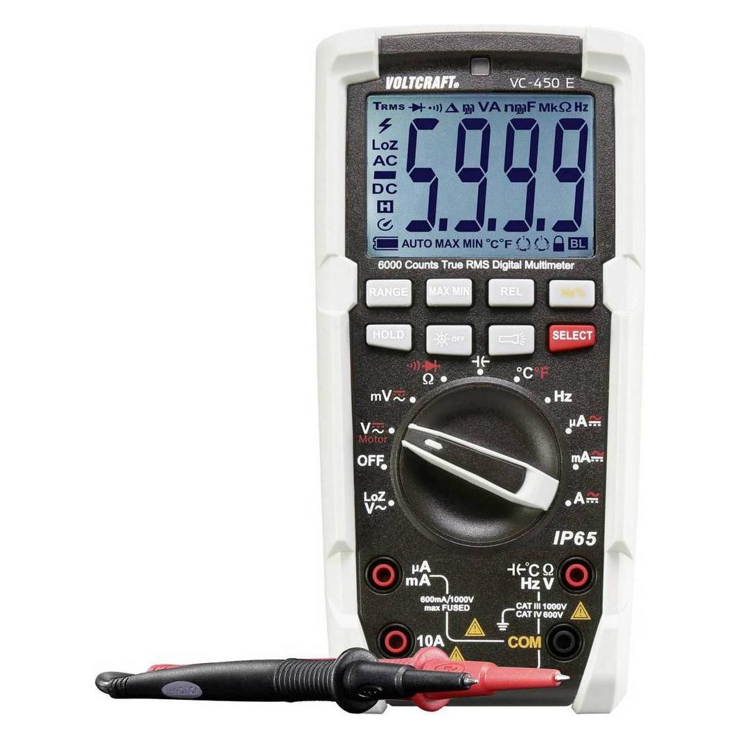 Voltcraft Hand-Multimeter (CAT III 1000V, CAT IV 600V, Hand-Multimeter) (VC-450 E)