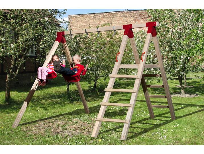 Weka Tabaluga Doppelschaukel 816 A mit Podest 2.9 × 3.9 m