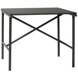 Hübsch Outdoor Metalltisch in schwarz 90x90x76cm