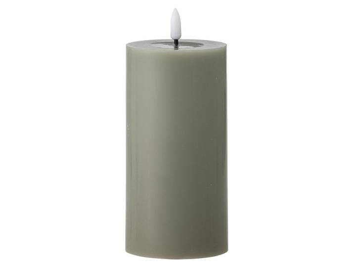 BLOOMINGVILLE Bougie LED Ponza\, vert\, paraffine Diamètre 7\,5 cm\, hauteur 15 cm 82069590