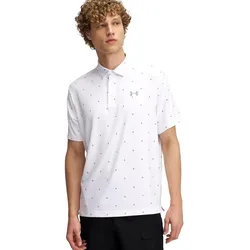 Under Armour Polo Playoff 3.0 Print, weiss/grau