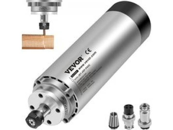 VEVOR Moteur de Broche Refroidi par Air 1,5 kW 12000-24000 tr/min ER11 Pince Conception d'Équilibre Dynamique CNC Moteur de Broche Refroidi à l'Air pour Machine à Graver Convertisseur de Fréquence
