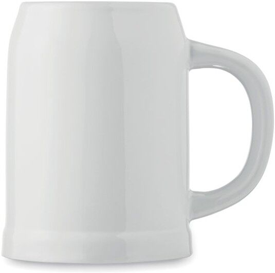 Chope de bière personnalisée 500 ml pas cher SUBLIER blanc