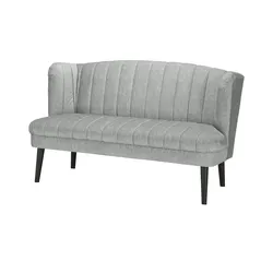 switch Küchensofa Samt  Rina ¦ grau ¦ Maße (cm): B: 180 H: 92 T: 76.0