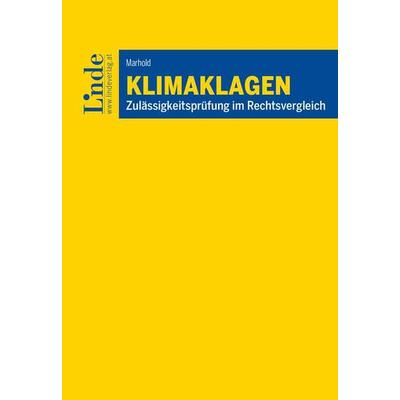 Klimaklagen, Taschenbuch von Veronika Marhold, Linde, 978-3-7073-4922-1