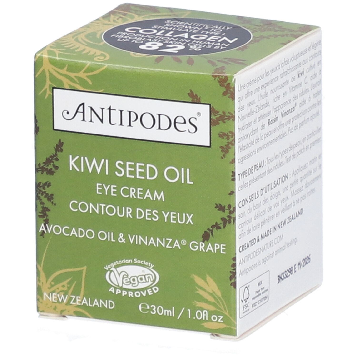 Antipodes Kiwi Seed OIL Yeux 30Ml 30 ml Hautcreme