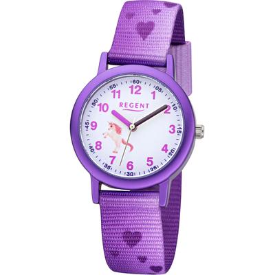 Quarzuhr REGENT, lila, Armbanduhren, Kinder, Quarzuhr, Armbanduhr, Kinderuhr, Geschenkideee, Geburtstag, Schulanfang, Lernuhr