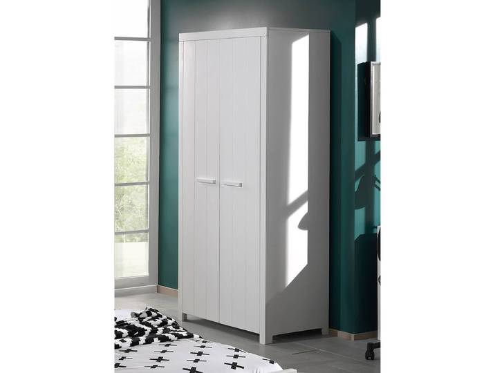 Kleiderschrank 100cm Weiß