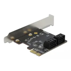 DELOCK 4 Port SATA PCI Express x1 Karte Low Profile Formfakt