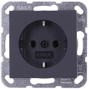 Gira Steckdose System 55 418828, Unterputz, 1-fach, anthrazit