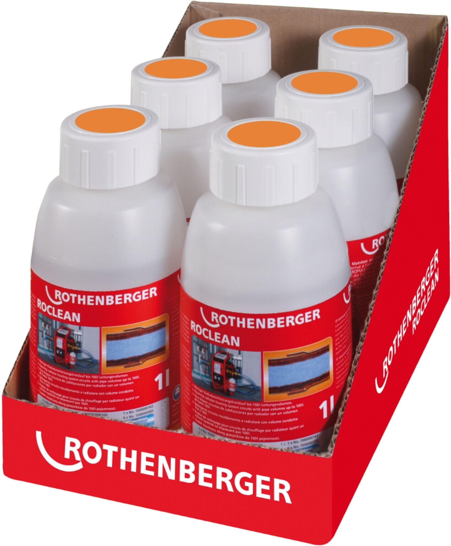 Rothenberger 6-er Pack ROPULS Reinigungschemie für Radiatoren (1500000200)