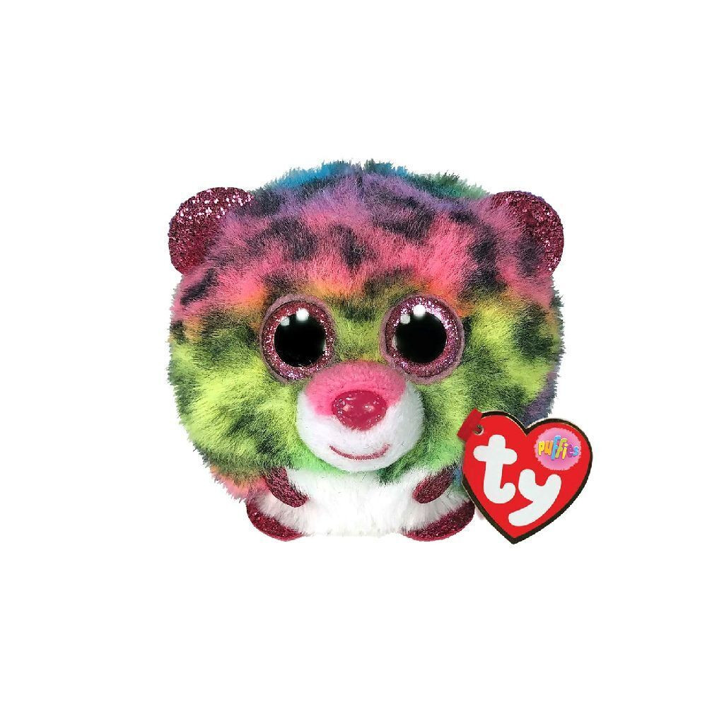 TY Beanie Balls Pluche Knuffel Luipaardprint Puffies ty 42519