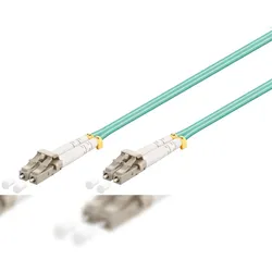 Goobay 95753 LWL Kabel, Multimode (OM3) Aqua, 5 m, Türkis - LC-Stecker (UPC) > LC-Stecker (UPC)