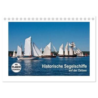 Historische Segelschiffe auf der Ostsee (Tischkalender 2027 DIN A5 quer), CALVENDO Monatskalender