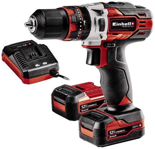 Einhell TE-CD 12/1 Li-i (2x2,0Ah) 2-Gang-Akku-Schlagbohrschrauber inkl. 2. Akku