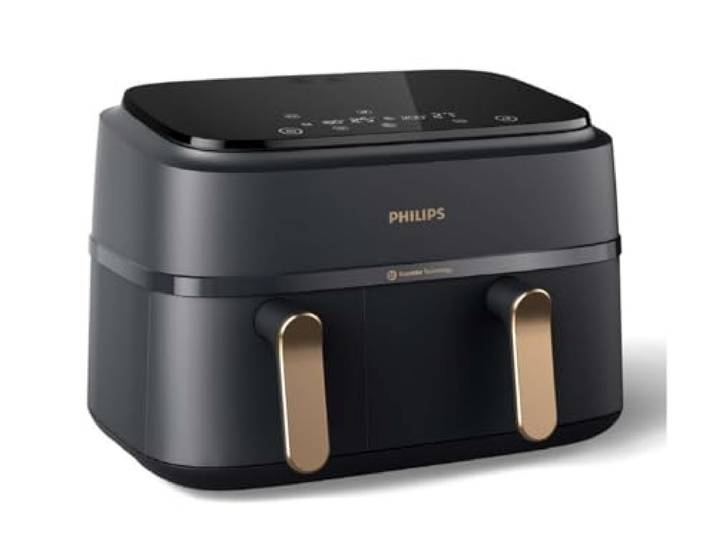 PHILIPS Friteuse à air chaud NA352/00 Airfryer 9L noir double panier