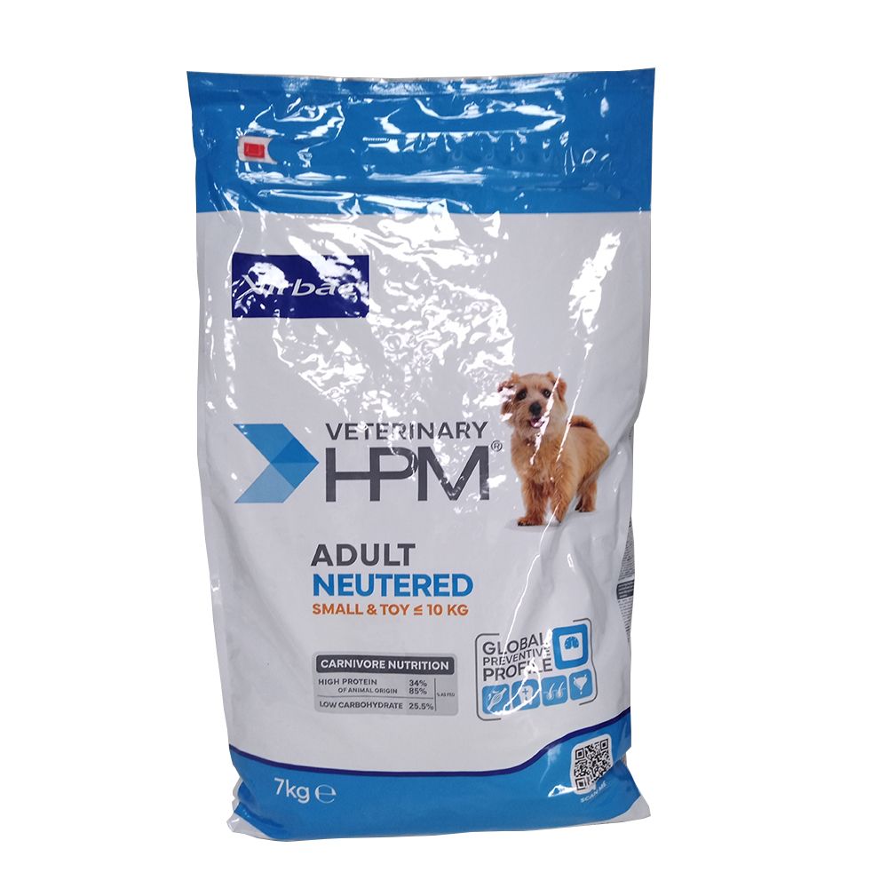 Veterinary HPM DOG Adult Neutered Small & TOY - Croquette, aliment complet pour chien adul 7000 g Futter