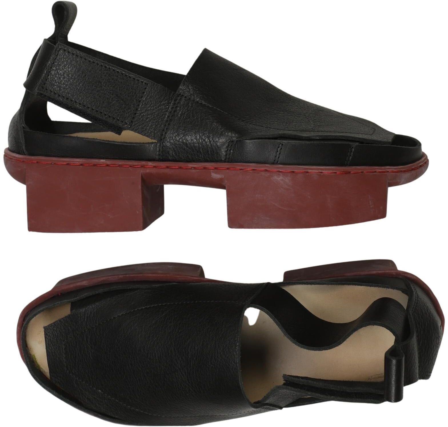 trippen Damen Sandalen, Schwarz, Gr. EU 39, kein / Etikett - Second Hand
