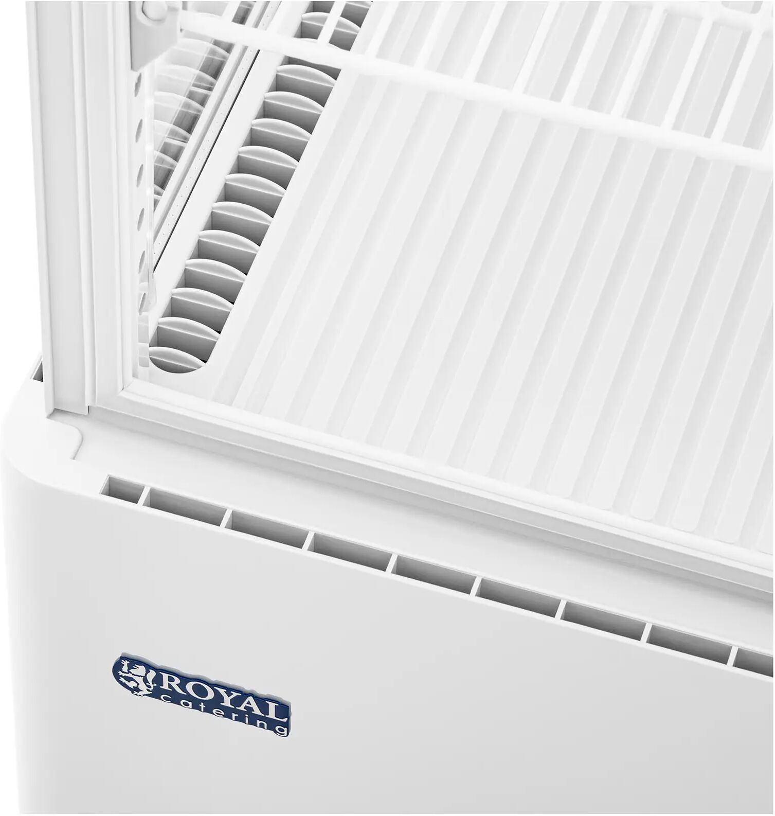 Kylmävitriini - 78 L - Royal Catering - 4 tasoa - valkoinen - lukittava RCCC-78-WT
