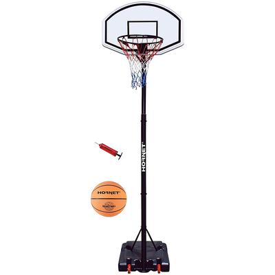 Basketballständer HORNET BY HUDORA "Hornet 260", schwarz (schwarz, weiß), Ballsportkörbe, KinderH:305cm, mobil, höhenverstellbar bis 260 cm, H:305cm