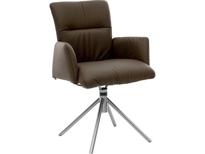 Musterring Armlehnstuhl MR HELMOND LEGERE, espresso, Leder