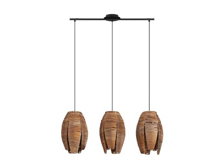 EGLO Pendelleuchte Mongu 1, 3 flammige Hängelampe Vintage, Afrikanisch