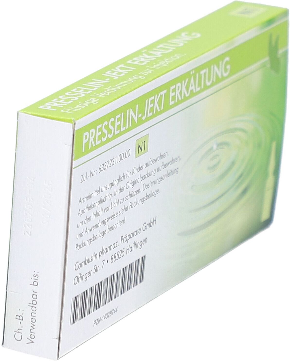 PRESSELIN-Jekt Erkältung Ampullen 10x1 ml
