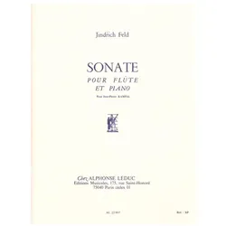 Sonate pour flûte et piano, Fachbücher von Jindrich Feld