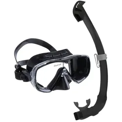 Cressi - Estrella + Seal Dry - Maske und Schnorchel - Farbe: Black