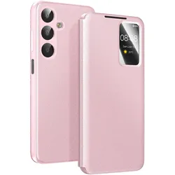 Avizar Smart View Etui mit Kartenfach Galaxy A17 (Samsung Galaxy A17), Smartphone Hülle, Rosa