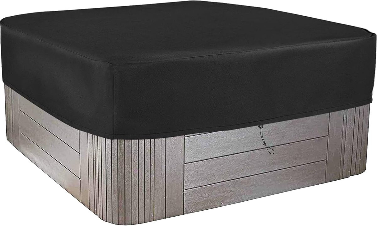 Whirlpool afdekking voor outdoor opblaasbare spa, vierkant, zwart, B/D/H: 230 x 230 x 25 cm