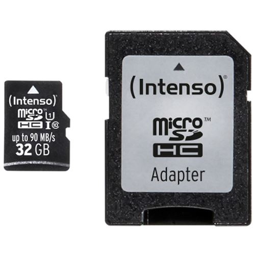 32 GB Intenso Professional Performance microSDHC Class 10 U1 Retail