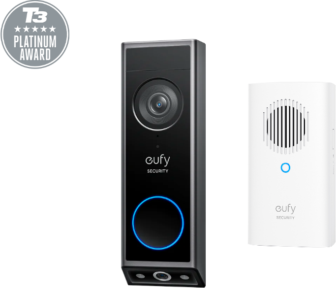 eufy Video Doorbell E340 (Battery Powered) with Chime Black