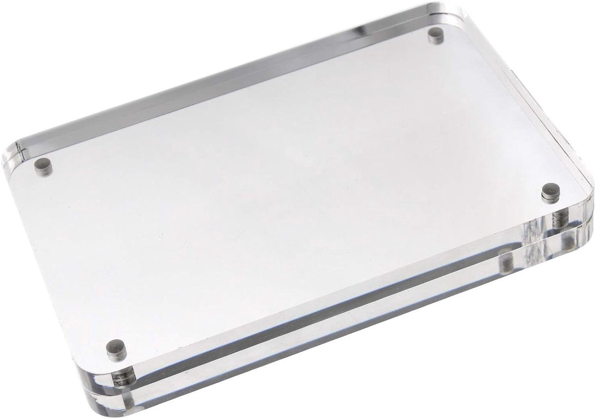 Dubbelzijdige Acryl Fotolijst met Magnetische Sluiting - Transparant - 7x5 Inch