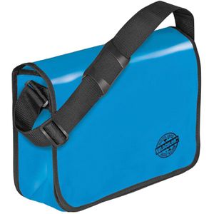 Veloflex Umhängetasche 7000351, Velocolor, aus LKW-Plane, blau, 1 Fach, 37,5 x 31,5 cm, wasserdicht
