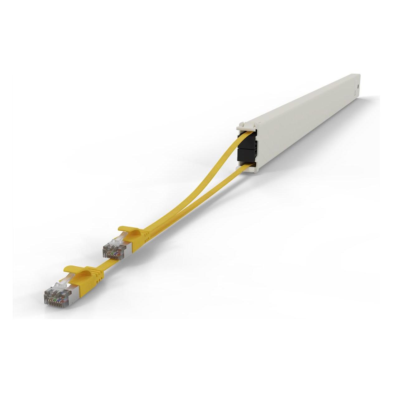 Patchbox one / Cassette / 46RU / Cat 6A, STP, 2.5 m, Gelb (U/FTP, CAT6a, 2.50 m) (CONE46STPYL)