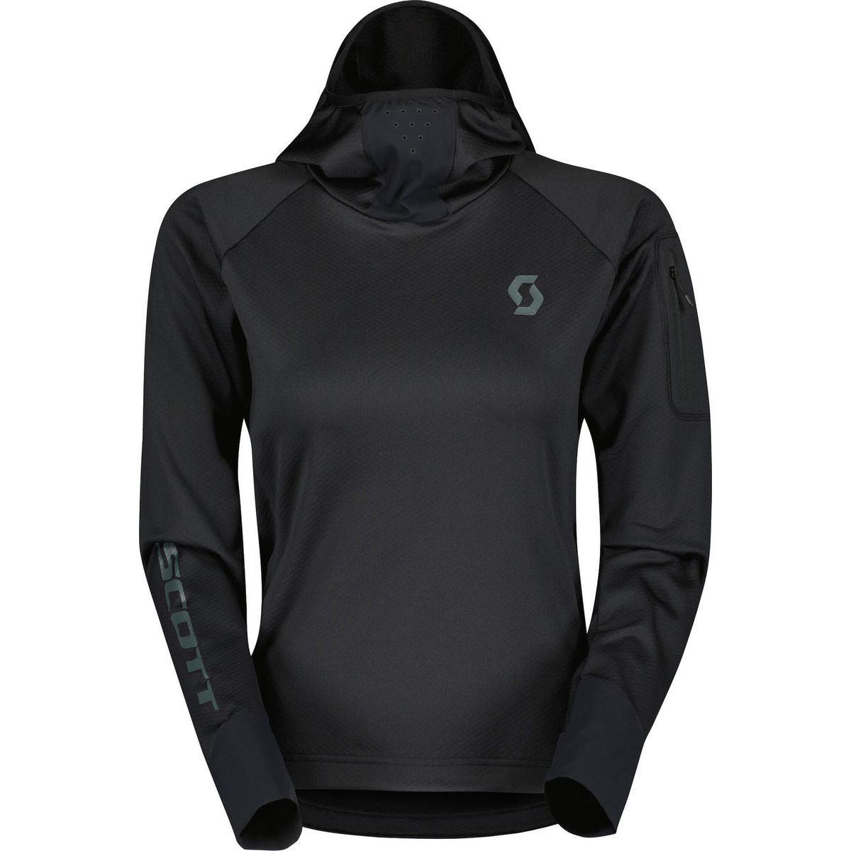 Scott Hoody W's Trail Storm LS black (0001) S 2920190001006