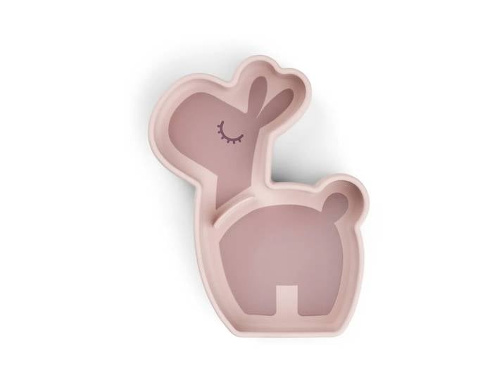 Done by deer Assiette pour enfants Lalee Stick&Stay 13,5x18 cm Poudre