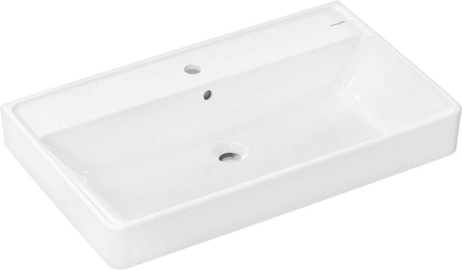 Hansgrohe Waschtisch Xanuia Q 800x480mm, m HL/ÜL, SmartClean, weiß (61136450)